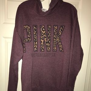 Pink Maroon hoodie